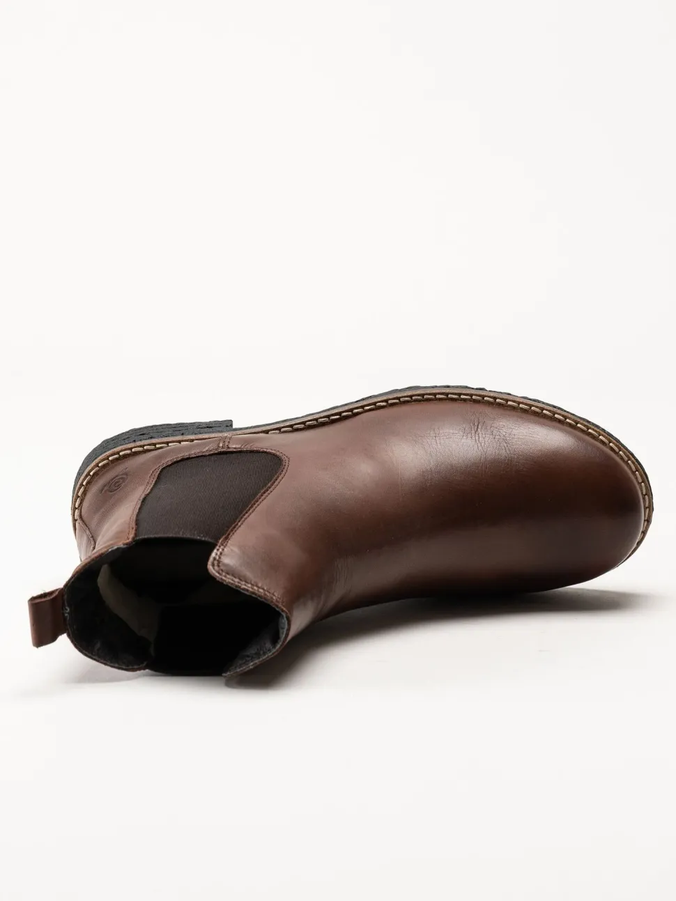 Rosa Negra - Mörkbruna ullfodrade chelsea boots