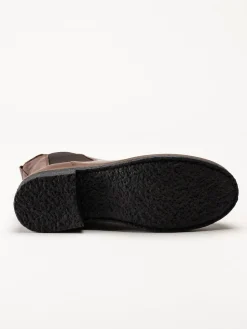 Rosa Negra - Mörkbruna ullfodrade chelsea boots