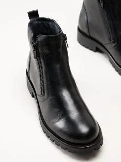 Rosa Negra - Svarta boots i skinn