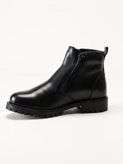 Rosa Negra - Svarta boots i skinn