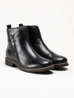 Rosa Negra - Svarta boots i skinn
