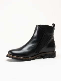 Rosa Negra - Svarta boots i skinn