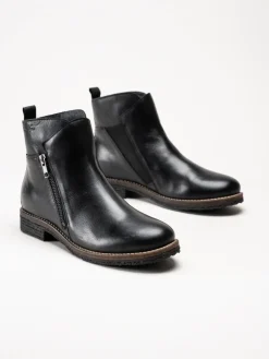 Rosa Negra - Svarta boots i skinn