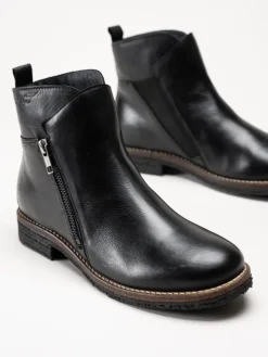 Rosa Negra - Svarta boots i skinn