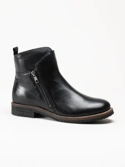 Rosa Negra - Svarta boots i skinn