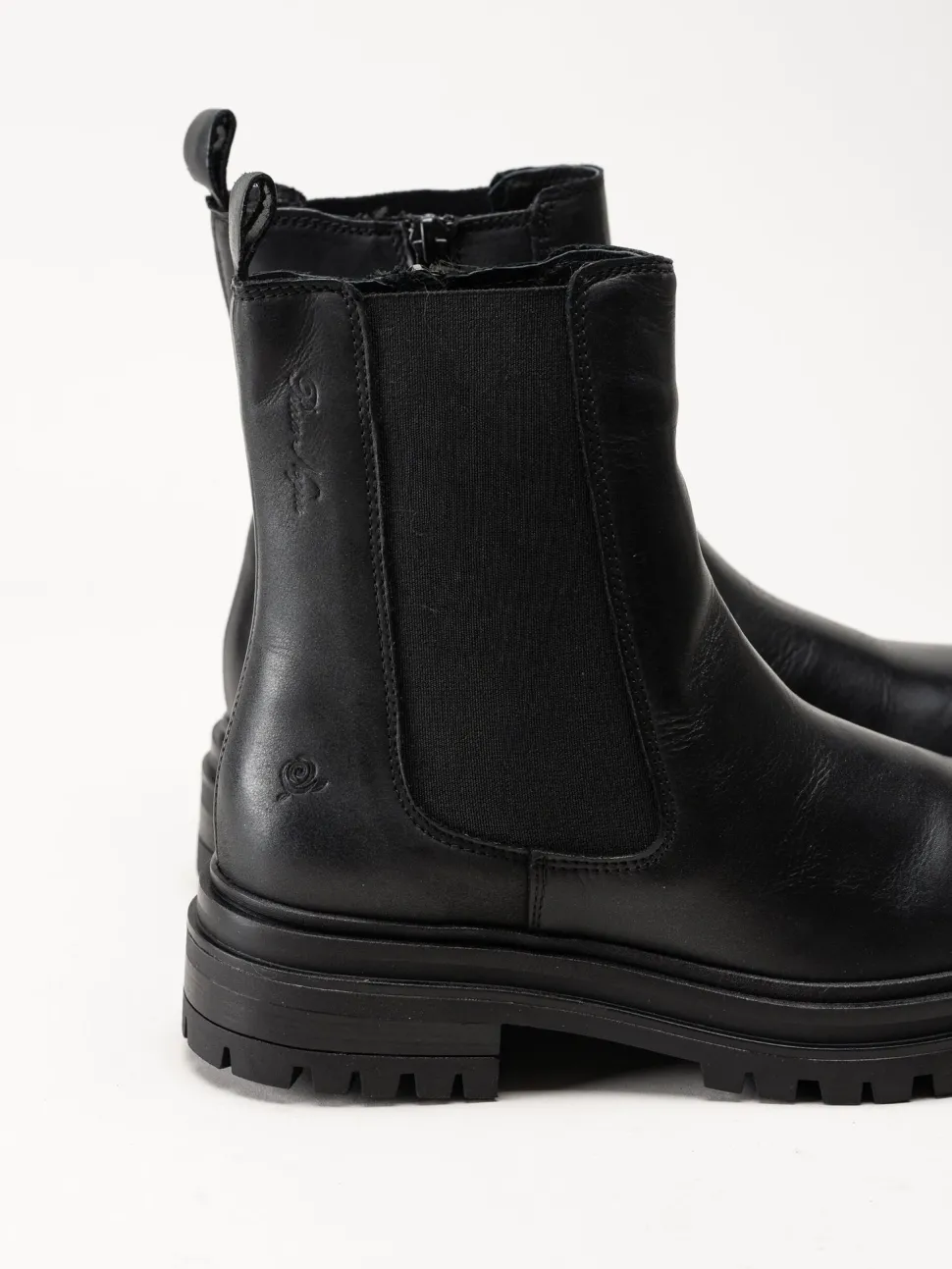 Rosa Negra - Svarta boots i skinn