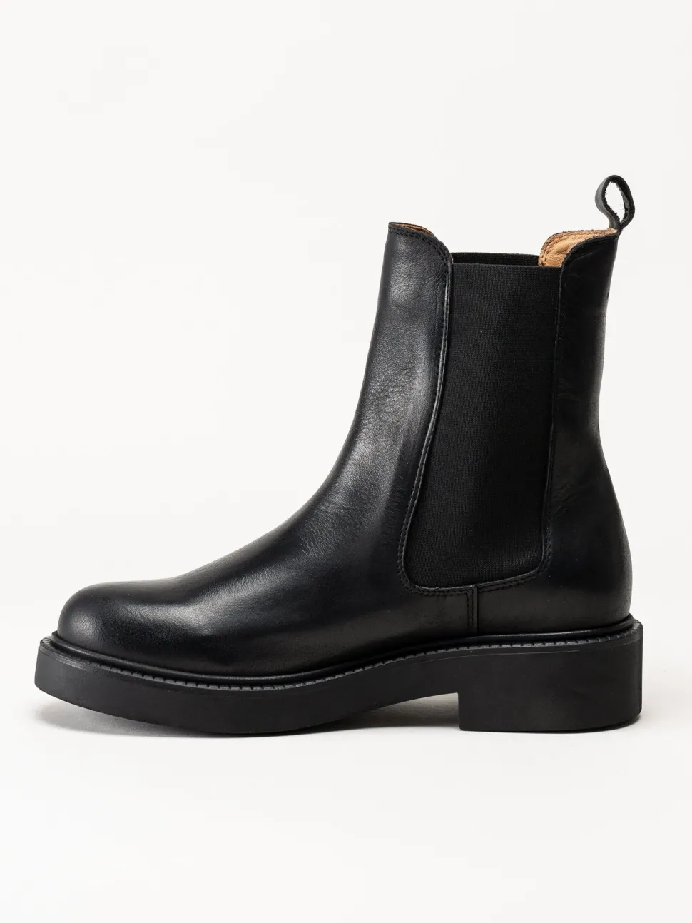 Rosa Negra - Svarta chelsea boots i skinn
