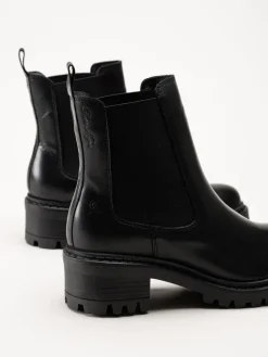 Rosa Negra - Svarta chelsea boots i skinn