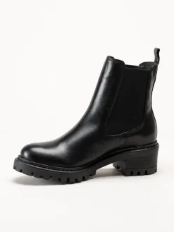 Rosa Negra - Svarta chelsea boots i skinn