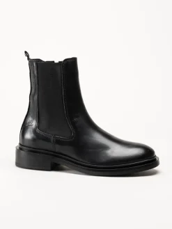 Rosa Negra - Svarta chelsea boots i skinn