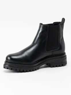 Rosa Negra - Svarta chelseaboots i skinn
