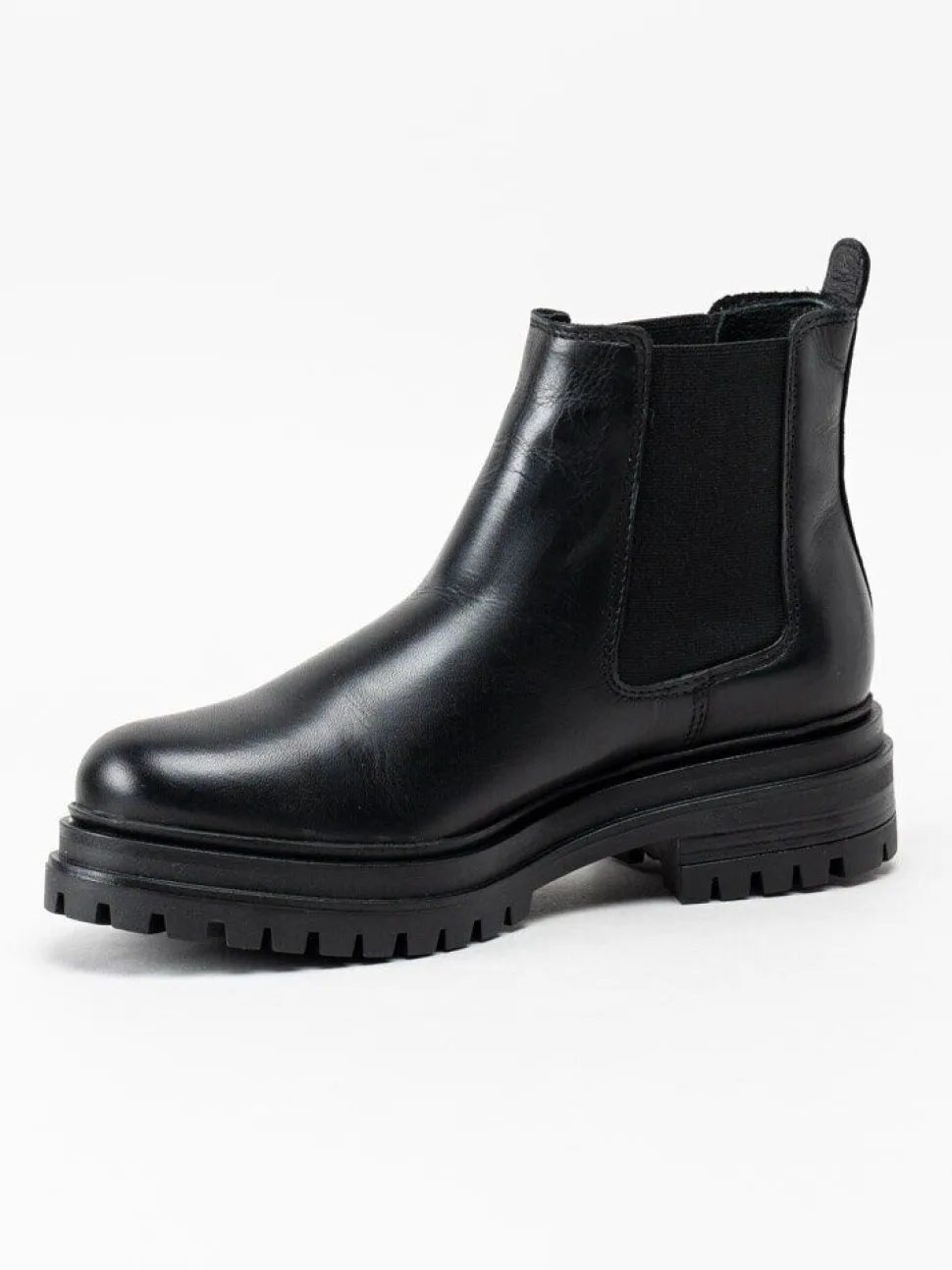 Rosa Negra - Svarta chelseaboots i skinn