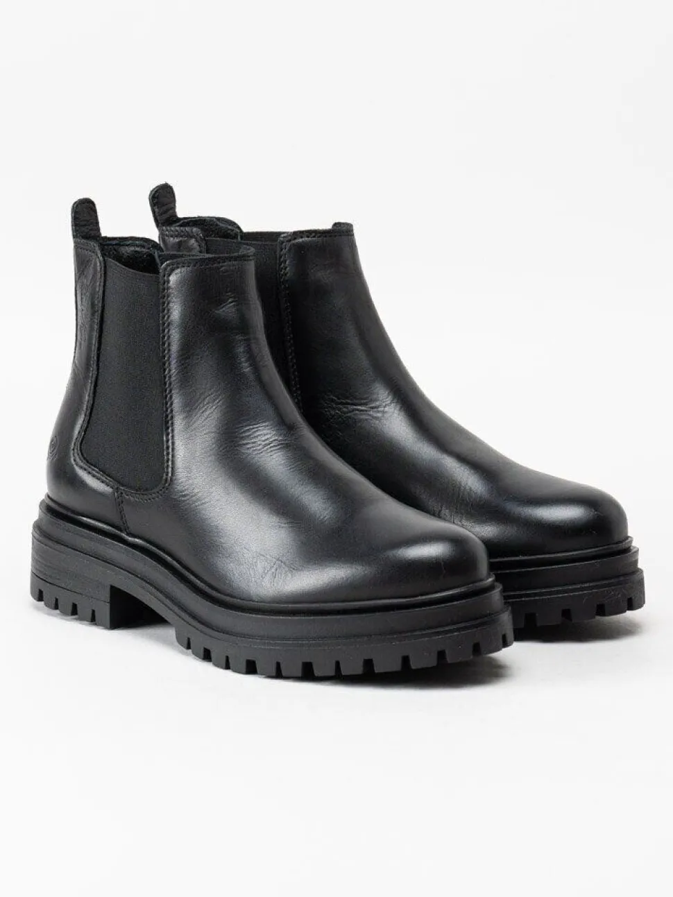 Rosa Negra - Svarta chelseaboots i skinn