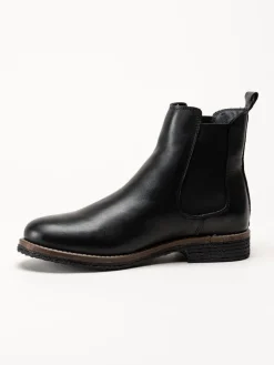 Rosa Negra - Svarta ullfodrade chelsea boots