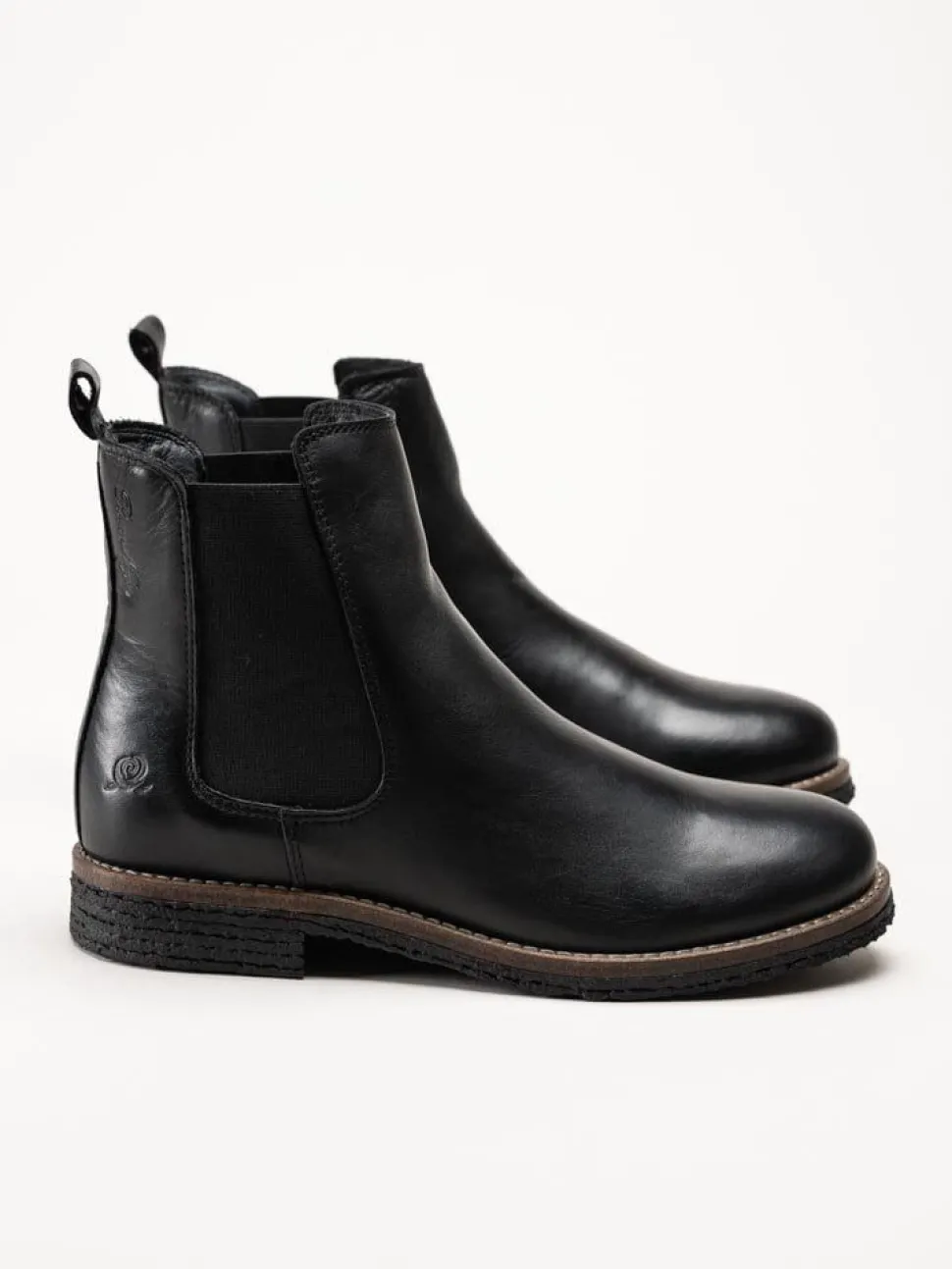 Rosa Negra - Svarta ullfodrade chelsea boots