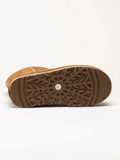 Rugged Gear - Bondi Low plateau - Ljusbruna ullfodrade boots i mocka