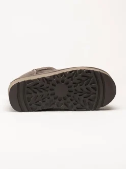 Rugged Gear - Bondi Mini plateau - Grå ullfodrade låga boots