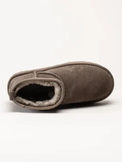 Rugged Gear - Bondi Mini plateau - Grå ullfodrade låga boots