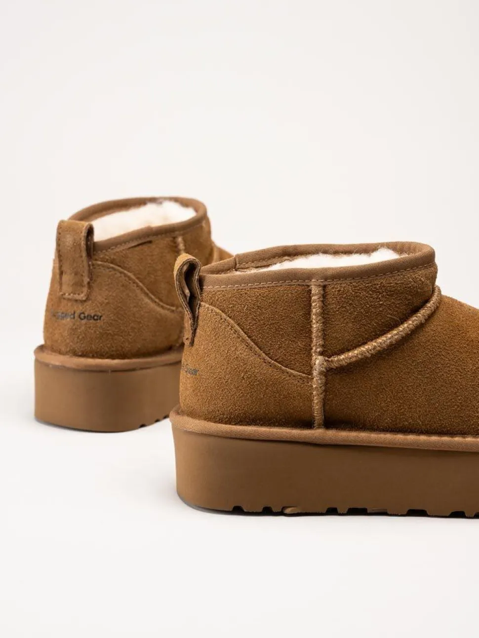 Rugged Gear - Bondi Mini plateau - Ljusbruna ullfodrade låga boots