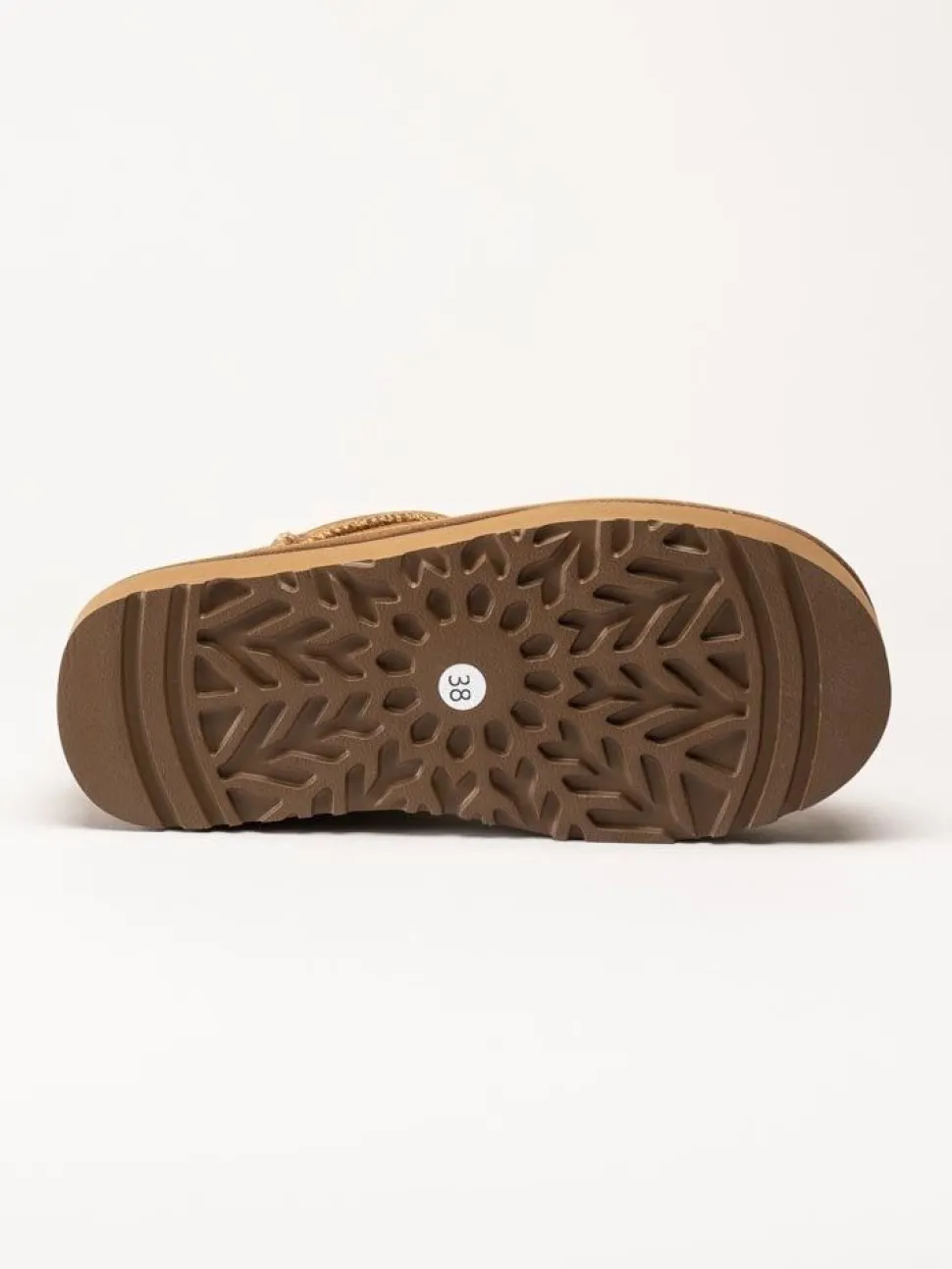Rugged Gear - Bondi Mini plateau - Ljusbruna ullfodrade låga boots