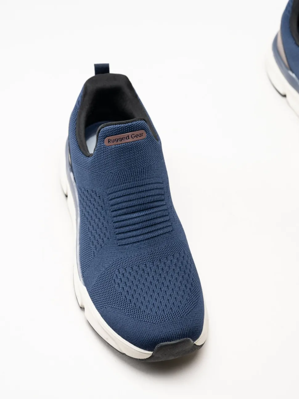 Rugged Gear - Marinblå sneakers i mesh