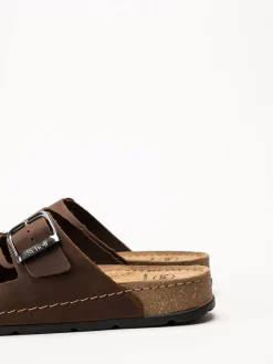 Scholl - Bora 2 Buckles - Mörkbruna sandaler