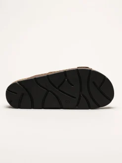Scholl - Bora 2 Buckles - Mörkbruna sandaler