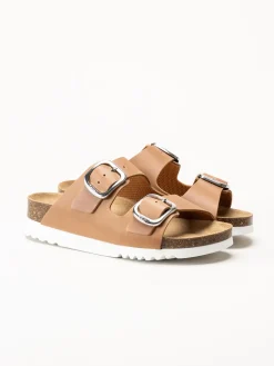 Scholl - Ilary 2 Strap - Bruna sandaler i oljat skinn