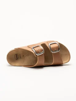 Scholl - Ilary 2 Strap - Bruna sandaler i oljat skinn
