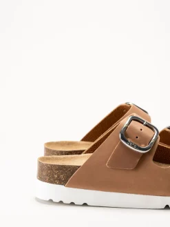 Scholl - Ilary 2 Strap - Bruna sandaler i oljat skinn
