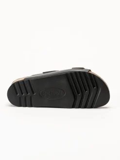 Scholl - Ilary 2 Strap - Svarta sandaler i skinn