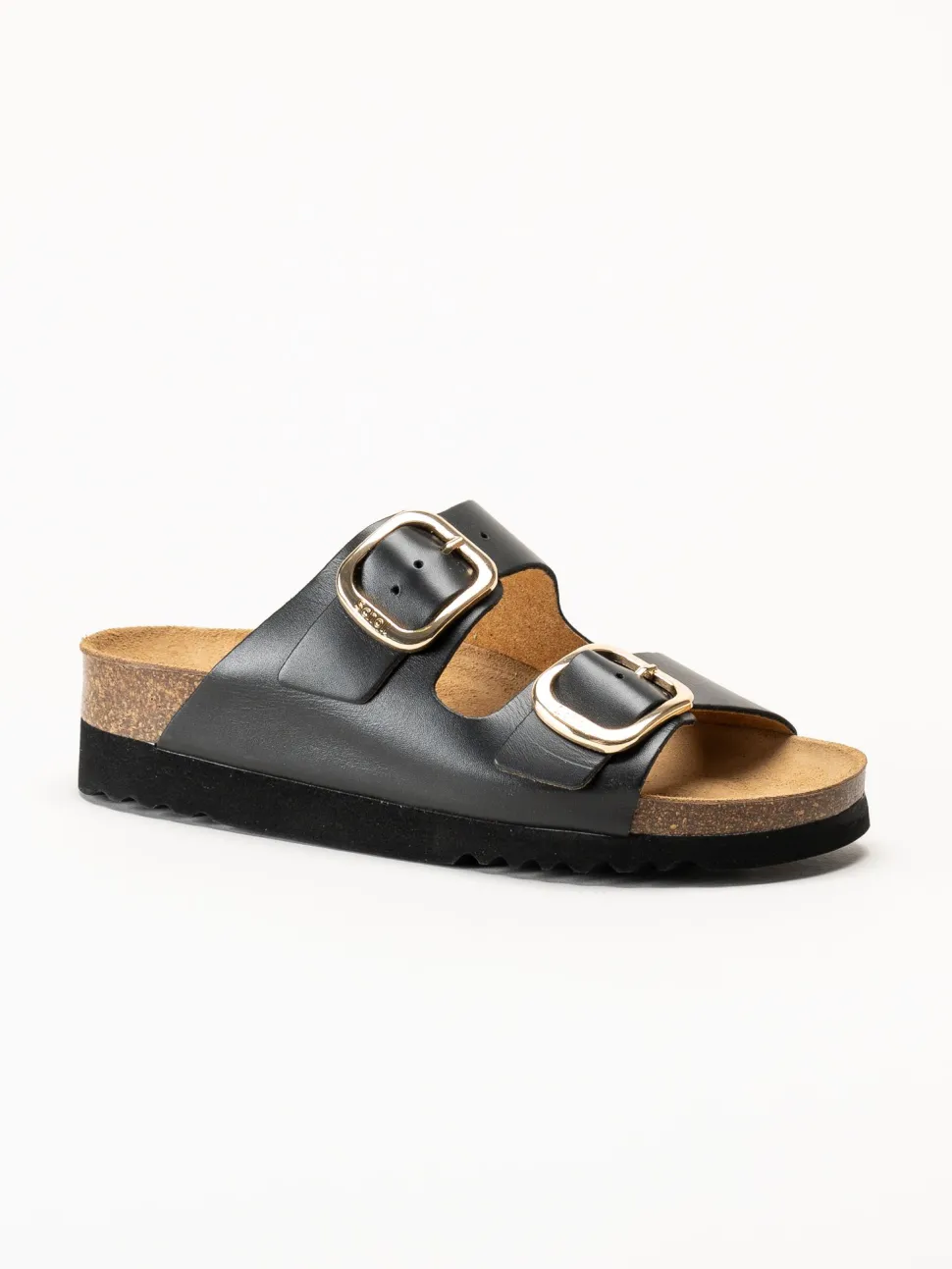 Scholl - Ilary 2 Strap - Svarta sandaler i skinn