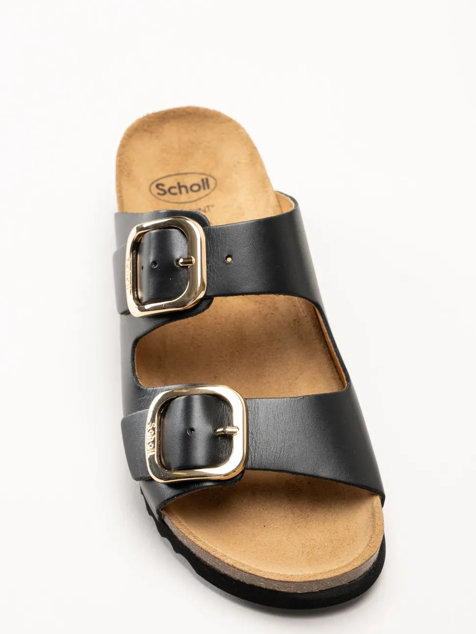 Scholl - Ilary 2 Strap - Svarta sandaler i skinn