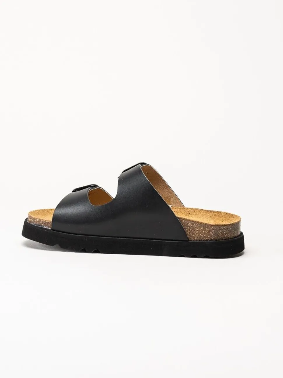 Scholl - Malerra AD - Svarta slip in sandaler i skinn