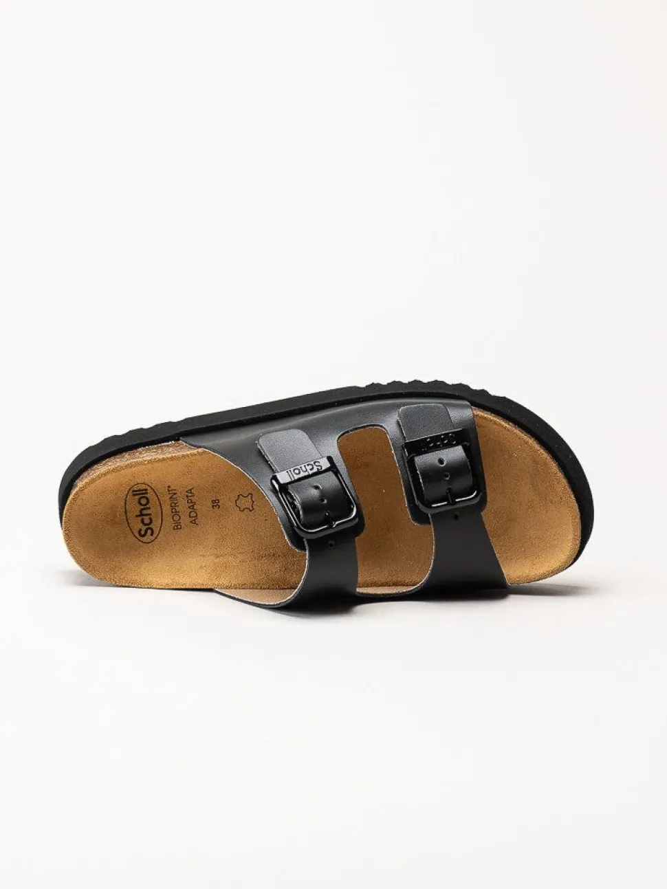 Scholl - Malerra AD - Svarta slip in sandaler i skinn