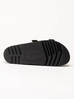 Scholl - Malerra - Khakifärgade slip in sandaler i skinn