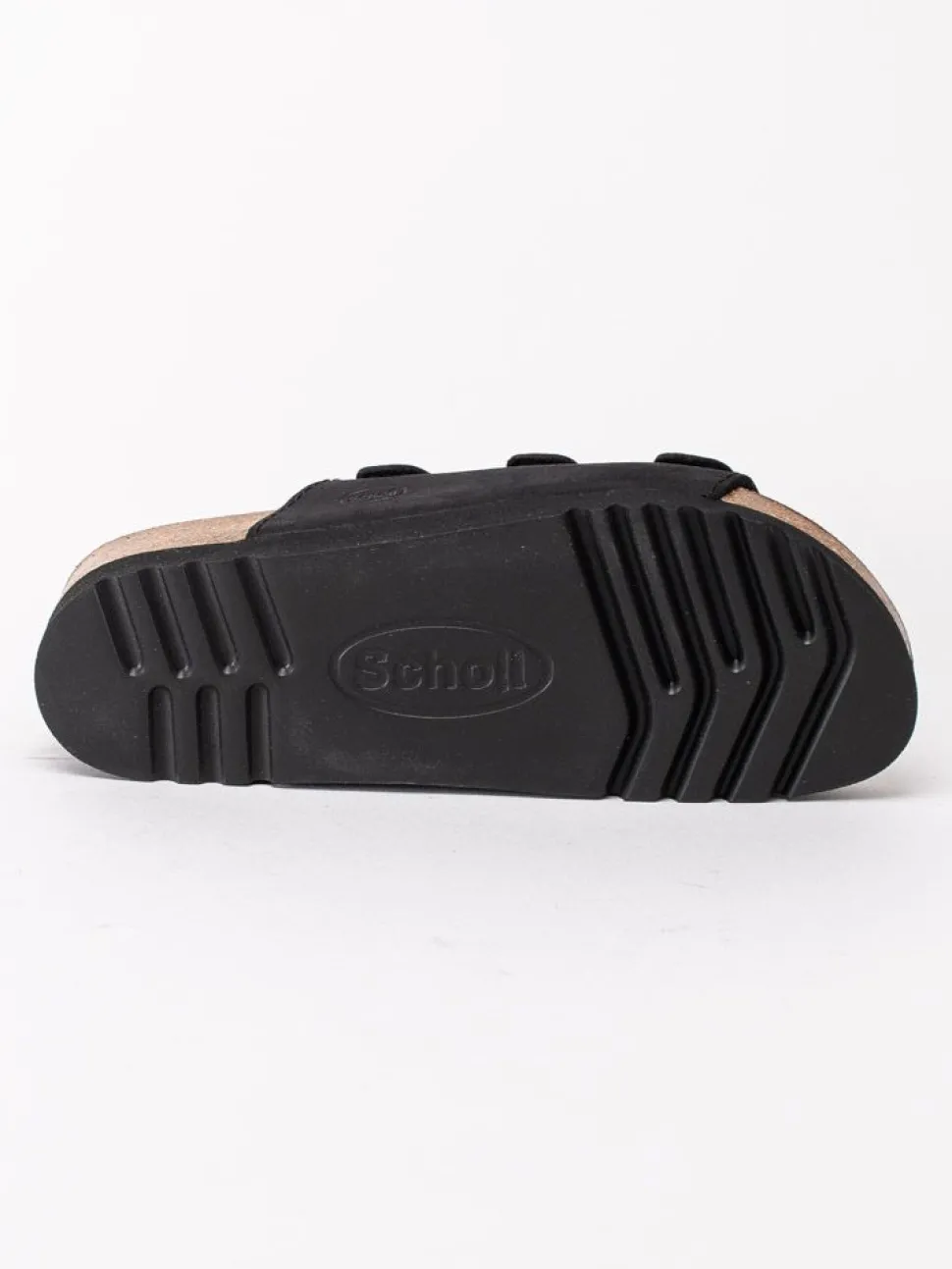 Scholl - Rio - Svarta slip in sandaler i nubuck