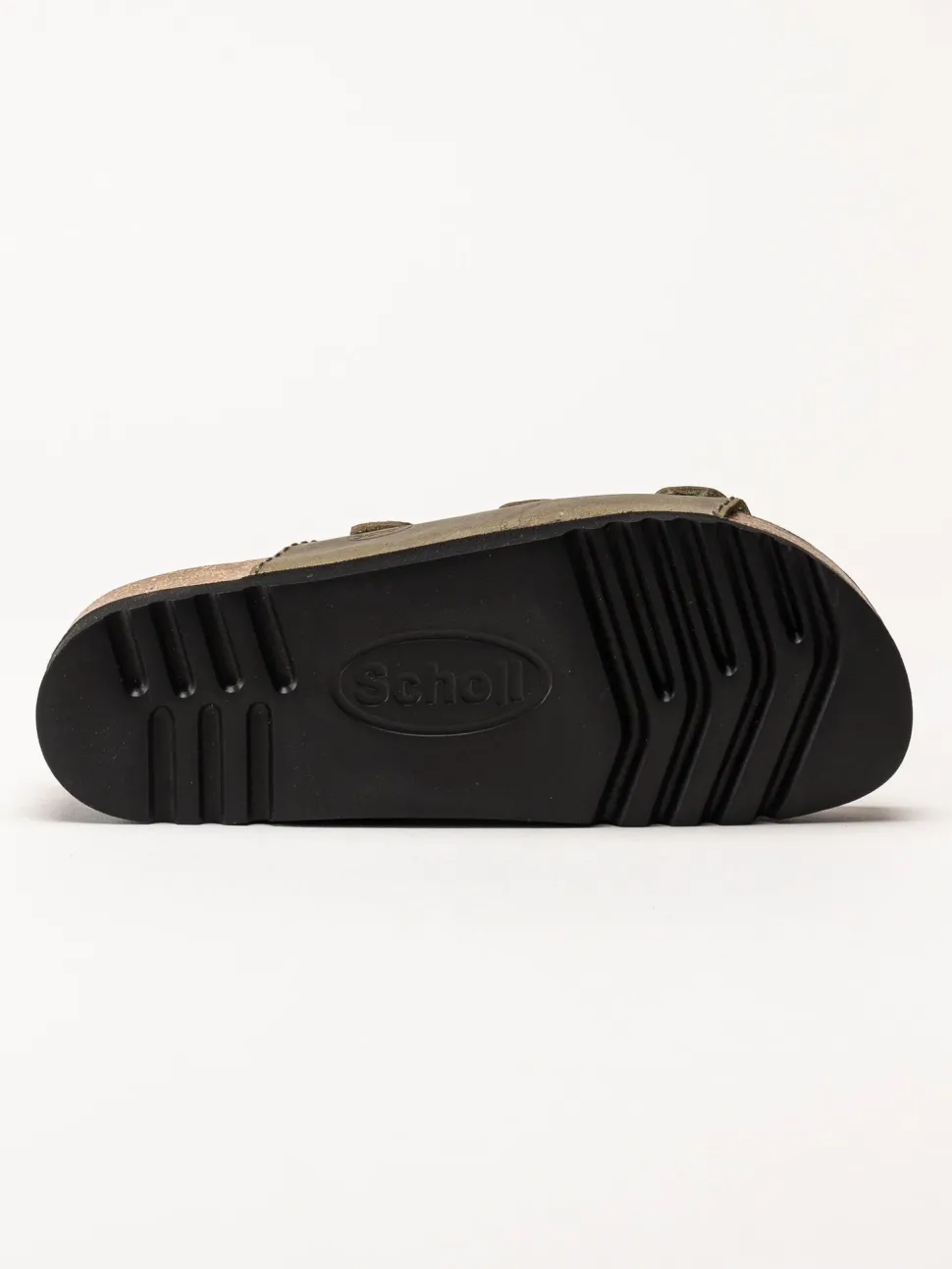 Scholl - Rio WG AD - Gröna slip in sandaler i oljat skinn