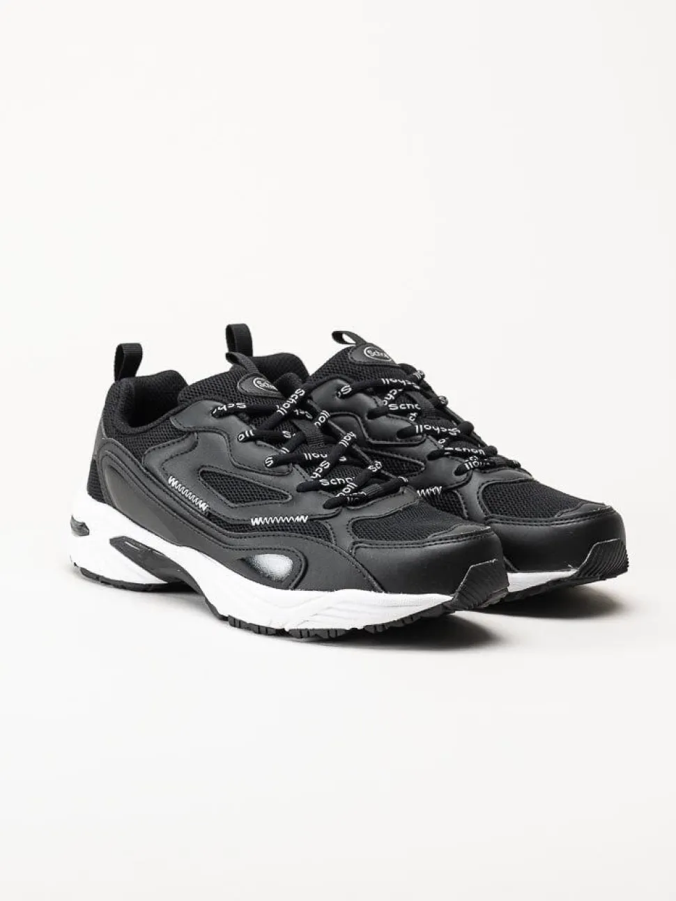 Scholl - Sprinter Snap - Svarta sportskor i textil