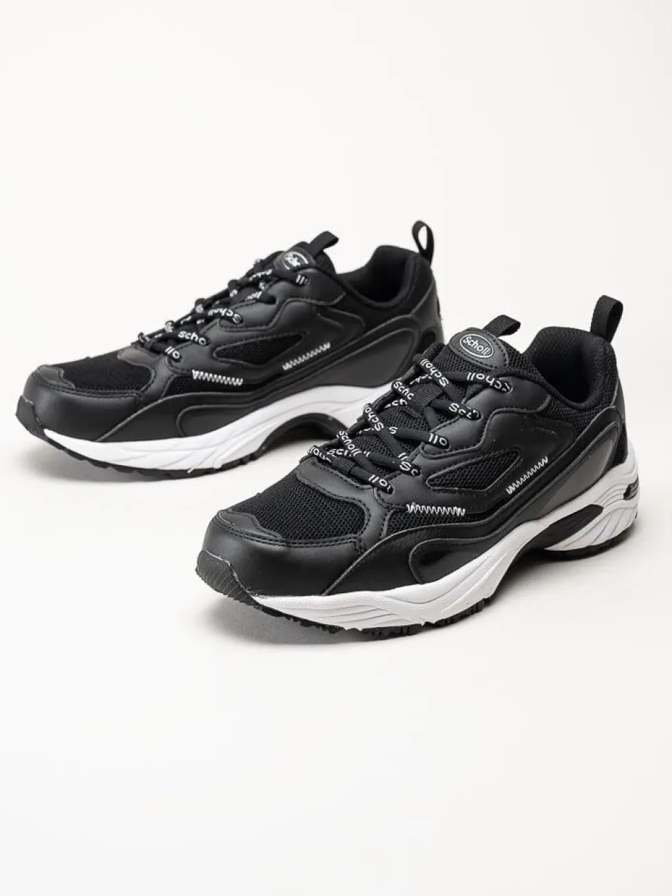 Scholl - Sprinter Snap - Svarta sportskor i textil