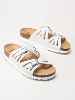 Scholl - Ystad - Off white slip in sandaler