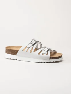 Scholl - Ystad - Off white slip in sandaler