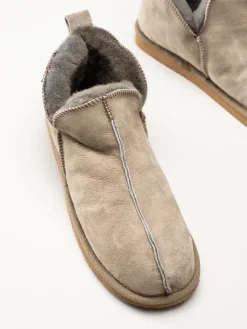 Shepherd - Annie - Grå slip on fårskinnstofflor