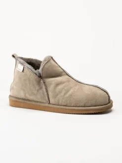 Shepherd - Annie - Grå slip on fårskinnstofflor