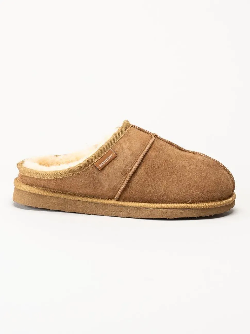 Shepherd - Bobo - Ljusbruna slip in tofflor i mocka