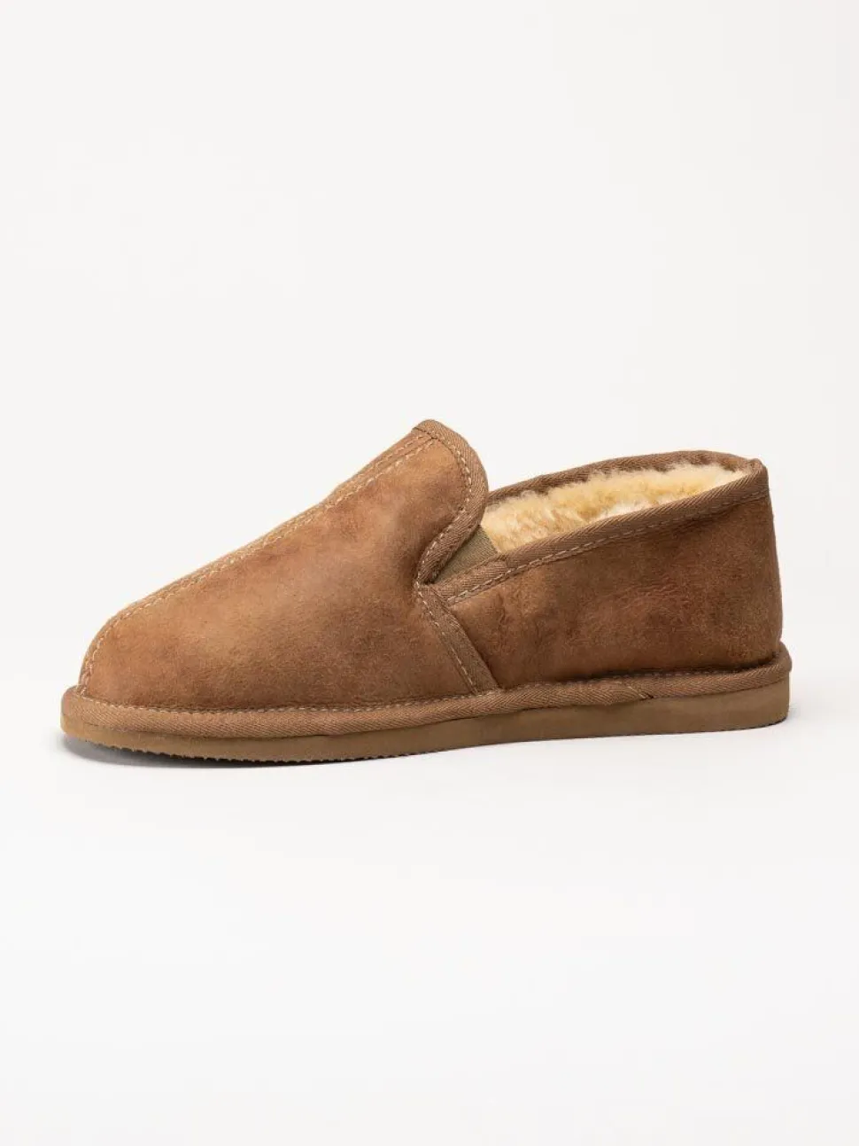 Shepherd - Bosse - Ljusbruna slip on fårskinnstofflor
