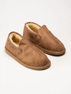 Shepherd - Bosse - Ljusbruna slip on fårskinnstofflor