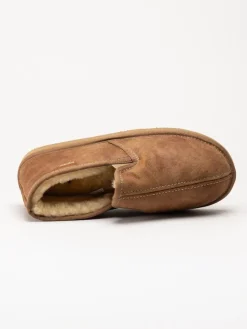 Shepherd - Bosse - Ljusbruna slip on fårskinnstofflor