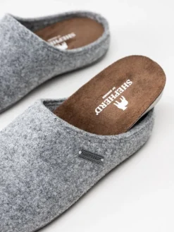 Shepherd - Cilla - Grå slip in tofflor i ull