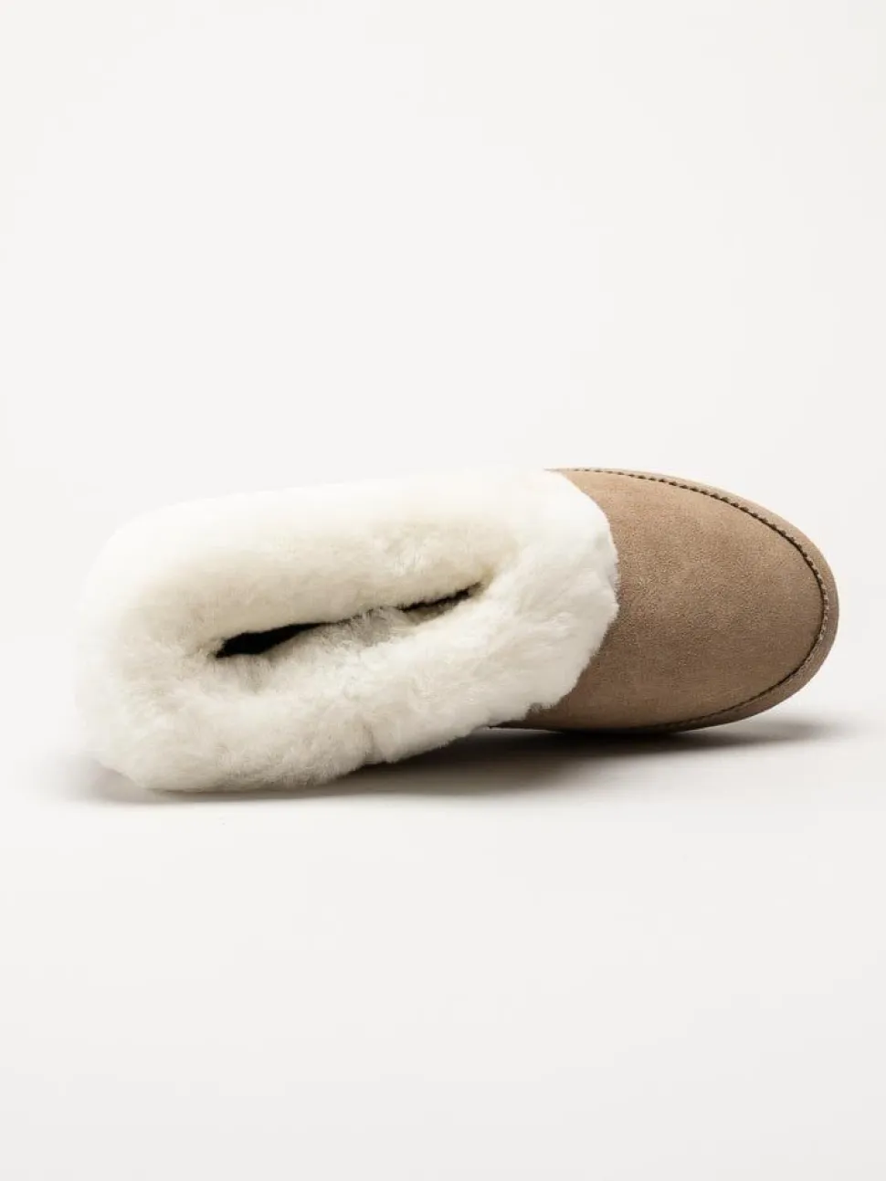 Shepherd - Emmy - Beige slip on fårskinnstofflor